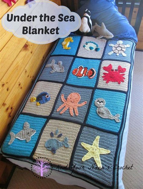 Under The Sea Blanket Base Pattern No Appliques Crochet Pattern By