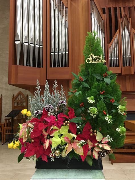 20171224 主日插花 01 Flower Arrangements For The Church 教会のフラワーアレンジメン