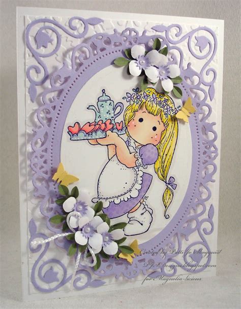 Pjsdesigns Joyful Tilda Magnolia Stamps Inspirational Cards Joy