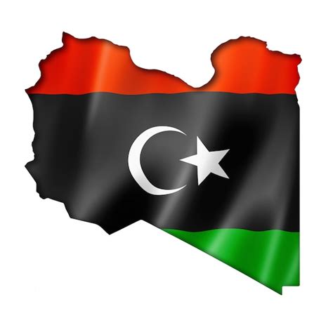 Premium Photo Libyan Flag Map