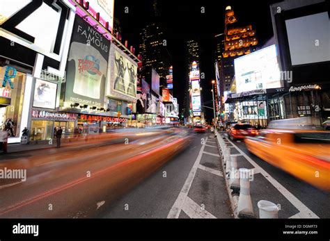 Times Square At Night Broadway Midtown Manhattan New York City New