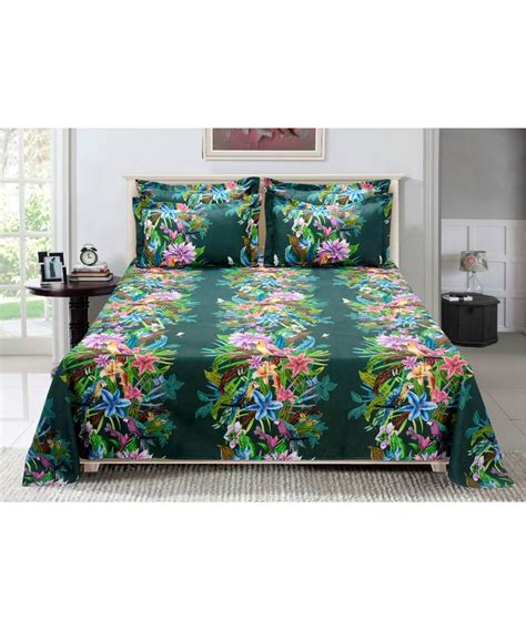 Multicolor Floral Print Bed Sheets 1800homeline 2909152