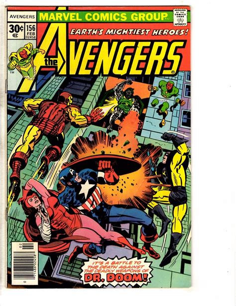 3 Avengers Marvel Comic Books 154 155 156 Wasp Vision Iron Man Hulk