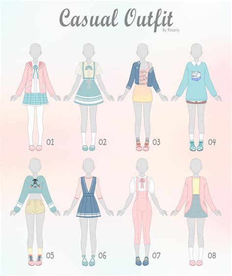 Closed Casual Outfit Adopts 23 By Rosariy On Deviantart