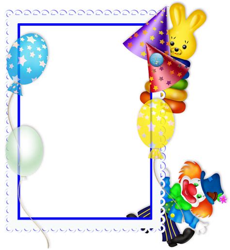 Happy Birthday Transparent Png Party Frame Gallery Yopriceville