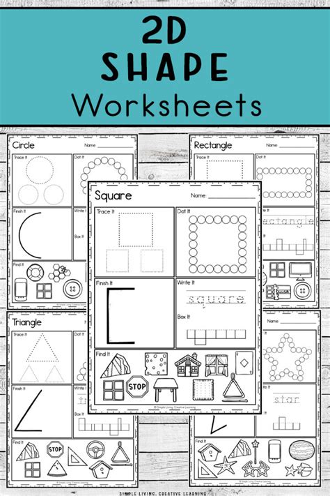 Area Of 2d Shapes Worksheets