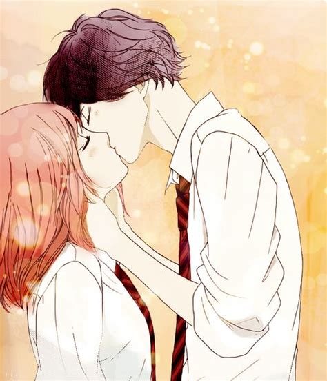 Ao Haru Ride Anime Romance Anime Kiss Anime Couple Kiss