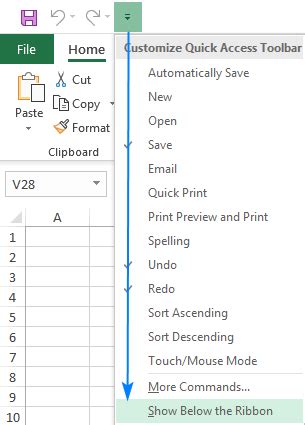 Add A Toolbar In Excel