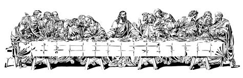The Last Supper Line Art
