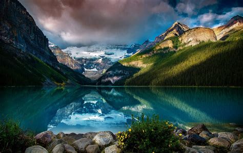 Photography Nature Landscape Lake Mountains Forest Reflection