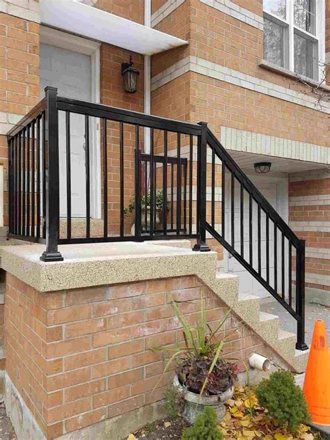 Aluminum Outdoor Stair Railings Railing System Ideas And Diy 213