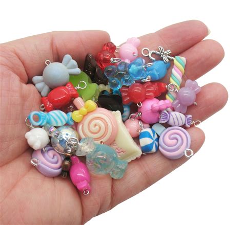 Candy Charms Grab Bag Mix 25 50 Pieces Of Cute Kawaii Food Charms