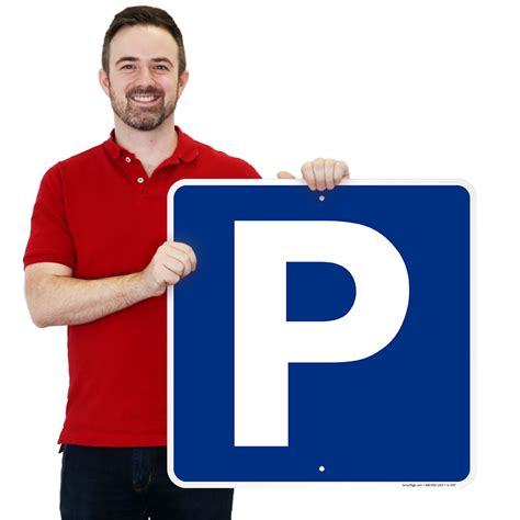 P Symbol Parking Sign Sku K 7197
