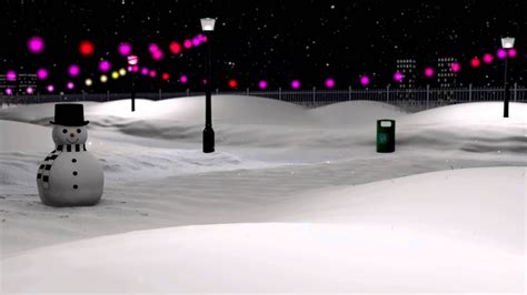Animated Snow Scene Youtube