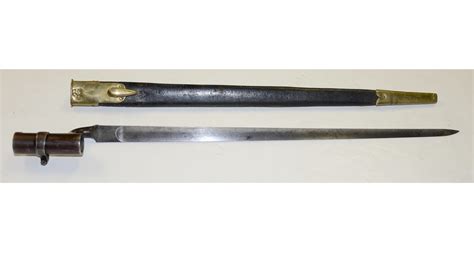 British Pattern 1853 Three Band Enfield Socket Bayonet With Original