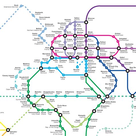 World Metro Map International Subway On Behance