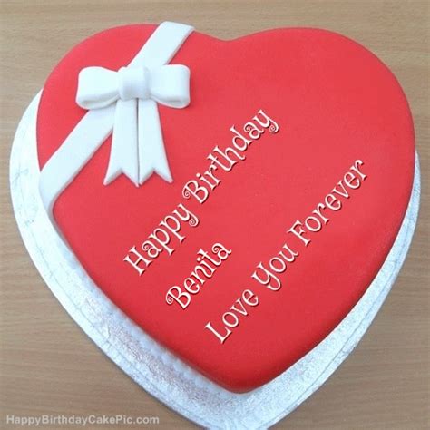 ️ Pink Heart Happy Birthday Cake For Benita