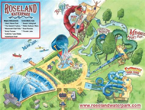 Roseland Waterpark About Us Park Map Water Park Roseland Us Park