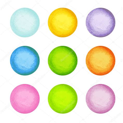 Watercolor Paint Circles — Stock Vector © Samui 161390848
