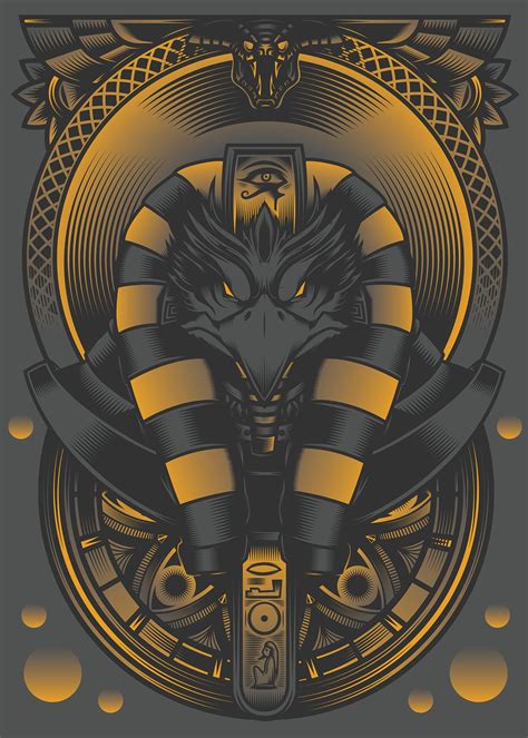 Egyptian God Ra Vector Illustration On Behance With Images