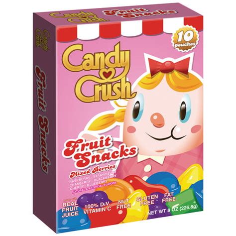Candy Crush Mixed Berries Fruit Snacks 8 Oz