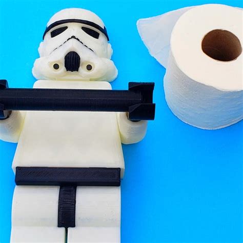 Star Wars Stormtrooper Toilet Paper Holder D Printed Star Etsy