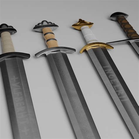 Viking Age Swords Cgtrader