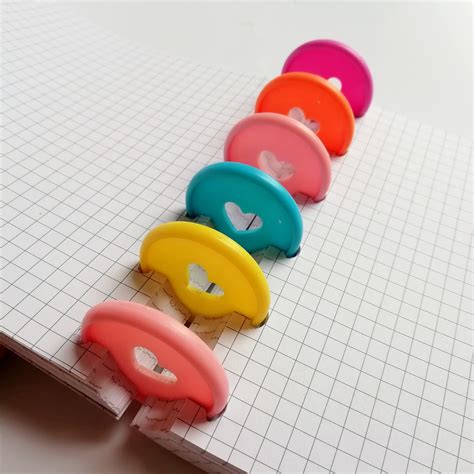 35mm Plastic Happy Planner Disc Rings Sets Planner Heart Etsy Canada