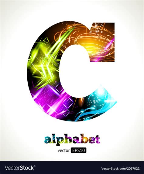 Design Abstract Letter C Royalty Free Vector Image