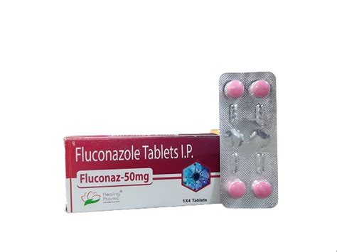 Fluconaz 50mg Fluconazole Healing Pharma 14 Box 4 Tablets At Rs 99