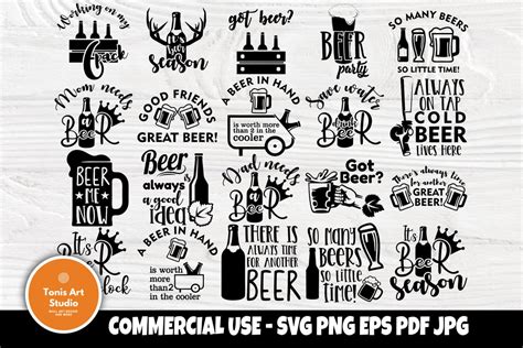 Beer SVG Bundle, Alcohol Svg, Drinking Svg Cut Files (701460) | Cut