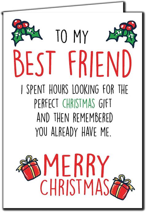 Funny Best Friend Christmas Cards Ubicaciondepersonascdmxgobmx