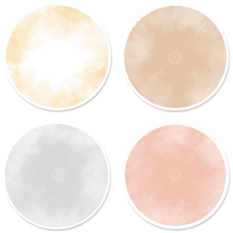 Round Colorful Label Set Round Label Colorful Labels Cute Labels Png