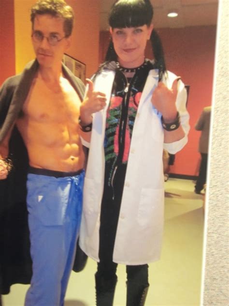 Ncis Costars Brian Dietzen And Pauley Perrette Its Abs And Abs Ncis