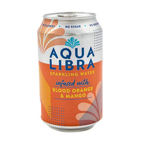 Aqua Libra Blood Orange And Mango Sparkling Water 24 X 330ml 330ml From