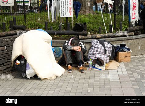 Homeless Man In Japan