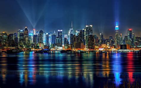 New York City Lights Wallpaper Wallpapersafari