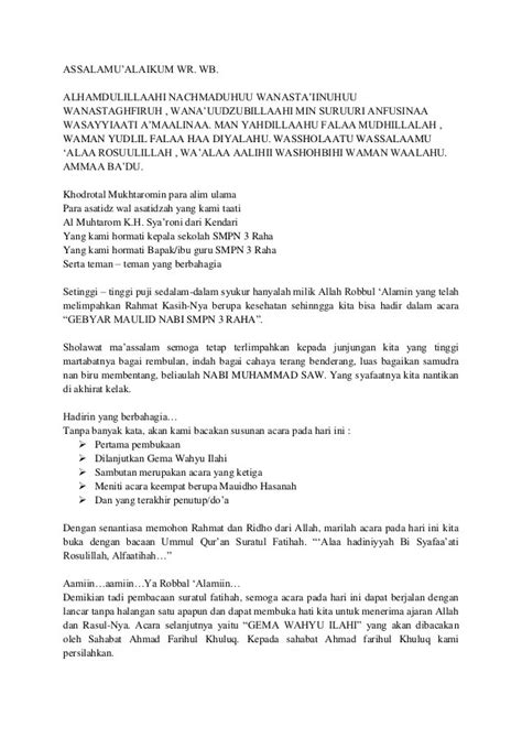 Contoh Teks Pembawa Acara Yang Singkat - filtrujillo.com