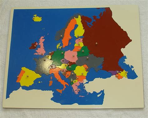 Four Maps Of Europe Montessori Design Europe Map Map Montessori