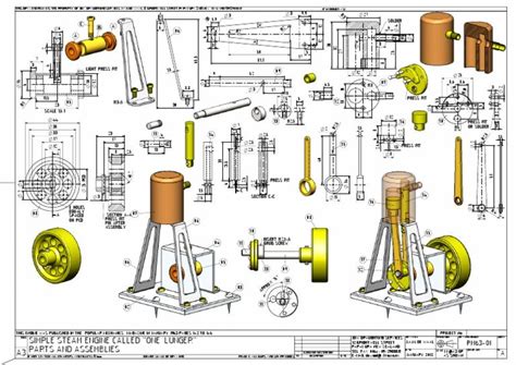 Steam Engine Plans Technische Tekeningen Modellen Projecten