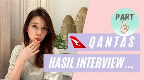 Hasil Dari Interview Pramugari Qantas Youtube