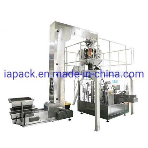 automatic rotary bag forming filling sealing machine for pre made pouch china automatic bag