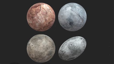 Dwarf Planets Ceres Eris Makemake Haumea Buy Royalty Free 3d Model By
