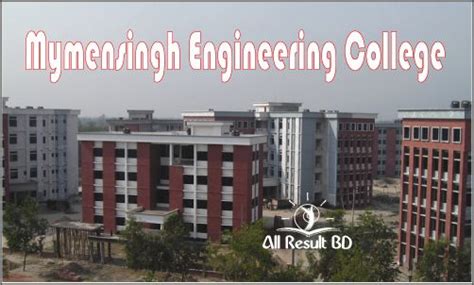 Mymensingh Engineering College Admission Result Notice 2014 15