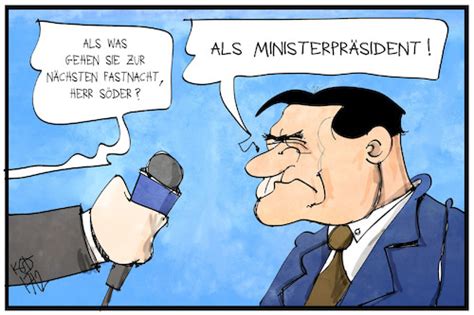 Bayerns ministerpräsident markus söder (csu) hat sich am mittwoch zu der aktuellen inzidenzlage in bayern geäußert: Markus Söder von Kostas Koufogiorgos | Politik Cartoon ...