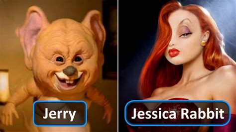 Cartoon Characters And Their Real Life Depictions That Are
