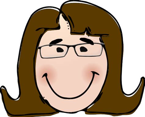 Woman With Glasses Clip Art At Vector Clip Art Online
