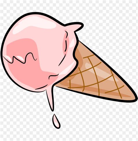 Ice Cream Clipart Melting Ice Cream Clipart PNG Image With