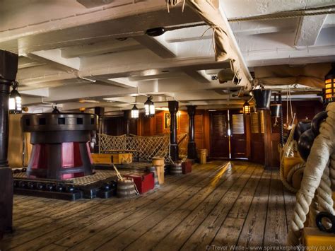 Below Decks On Hms Victory Capstan On The Left Model Sailing Ships