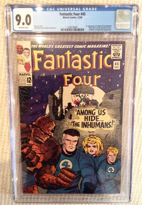 Fantastic Four 45 Cgc 90 1st Inhumans Stan Lee 48